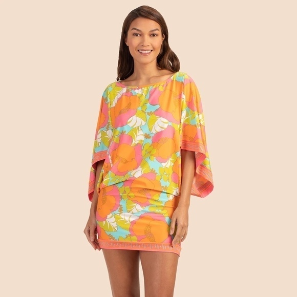 NWT Trina Turk Playa Flor Swim Tunic Cover-up - Picture 3 of 8